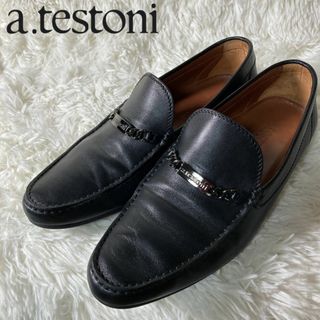 アテストーニ(a.testoni)の美品 a.testoni ビットローファー 革靴 ビジネスシューズ 6 約25㎝(ドレス/ビジネス)