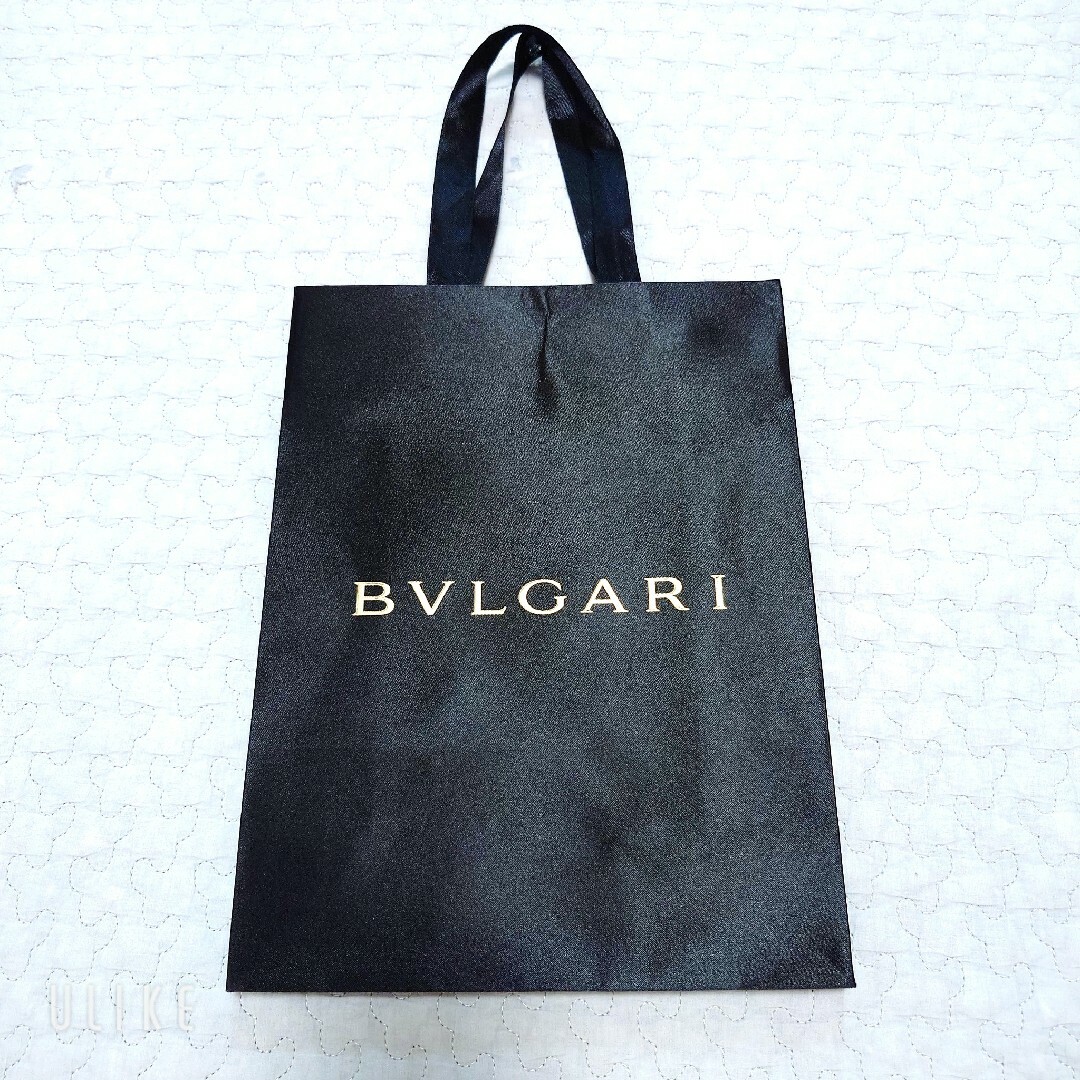 BVLGARI(ブルガリ)のBVLGARI【ブルガリ】紙袋 ショッパー ショップ袋 黒 レディースのバッグ(ショップ袋)の商品写真