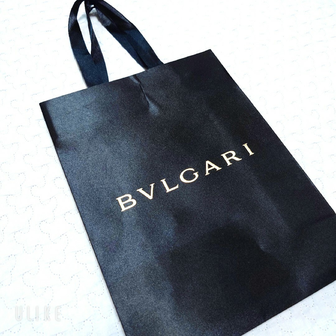 BVLGARI(ブルガリ)のBVLGARI【ブルガリ】紙袋 ショッパー ショップ袋 黒 レディースのバッグ(ショップ袋)の商品写真