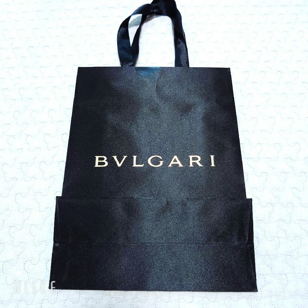 BVLGARI(ブルガリ)のBVLGARI【ブルガリ】紙袋 ショッパー ショップ袋 黒 レディースのバッグ(ショップ袋)の商品写真