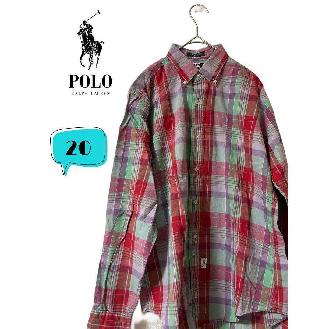 POLO RALPH LAUREN(ポロラルフローレン)のUSA製　POLO Ralph Lauren ポロラルフローレン BDシャツ メンズのトップス(シャツ)の商品写真