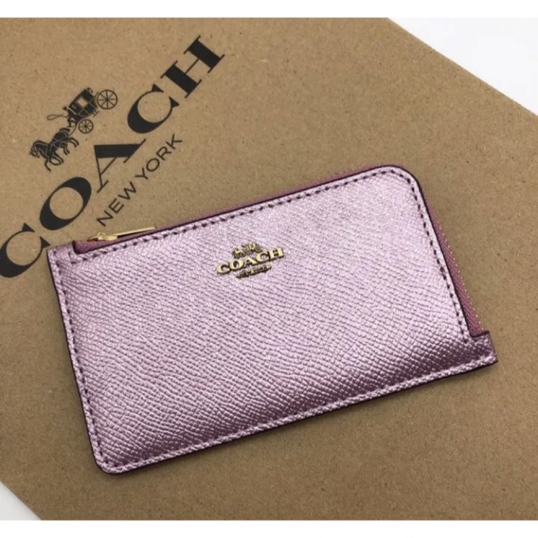 【未使用】COACH　コーチ　レディース　名刺入れ　定期　小物　ミニ財布