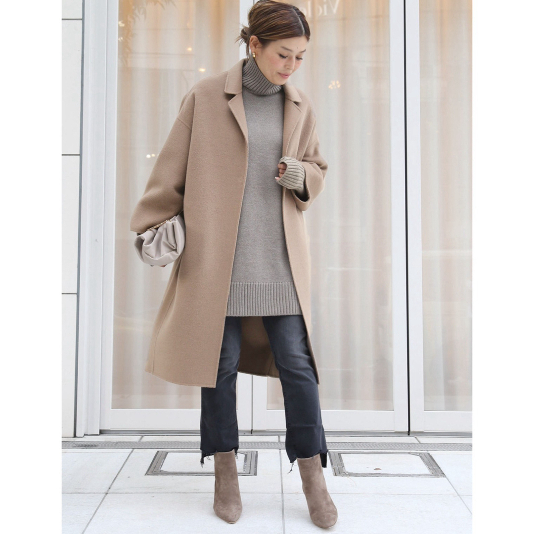 DEUXIEME CLASSE ウールアンゴラリバーコート DEUXIEME CLASSE ウールアンゴラリバーコート