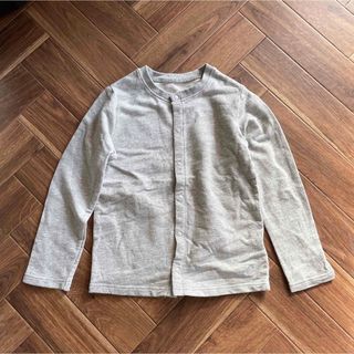 ベルメゾン(ベルメゾン)の【新品】カーディガン 120cm 子供服 キッズ 男の子 女の子 杢グレー 長袖(カーディガン)