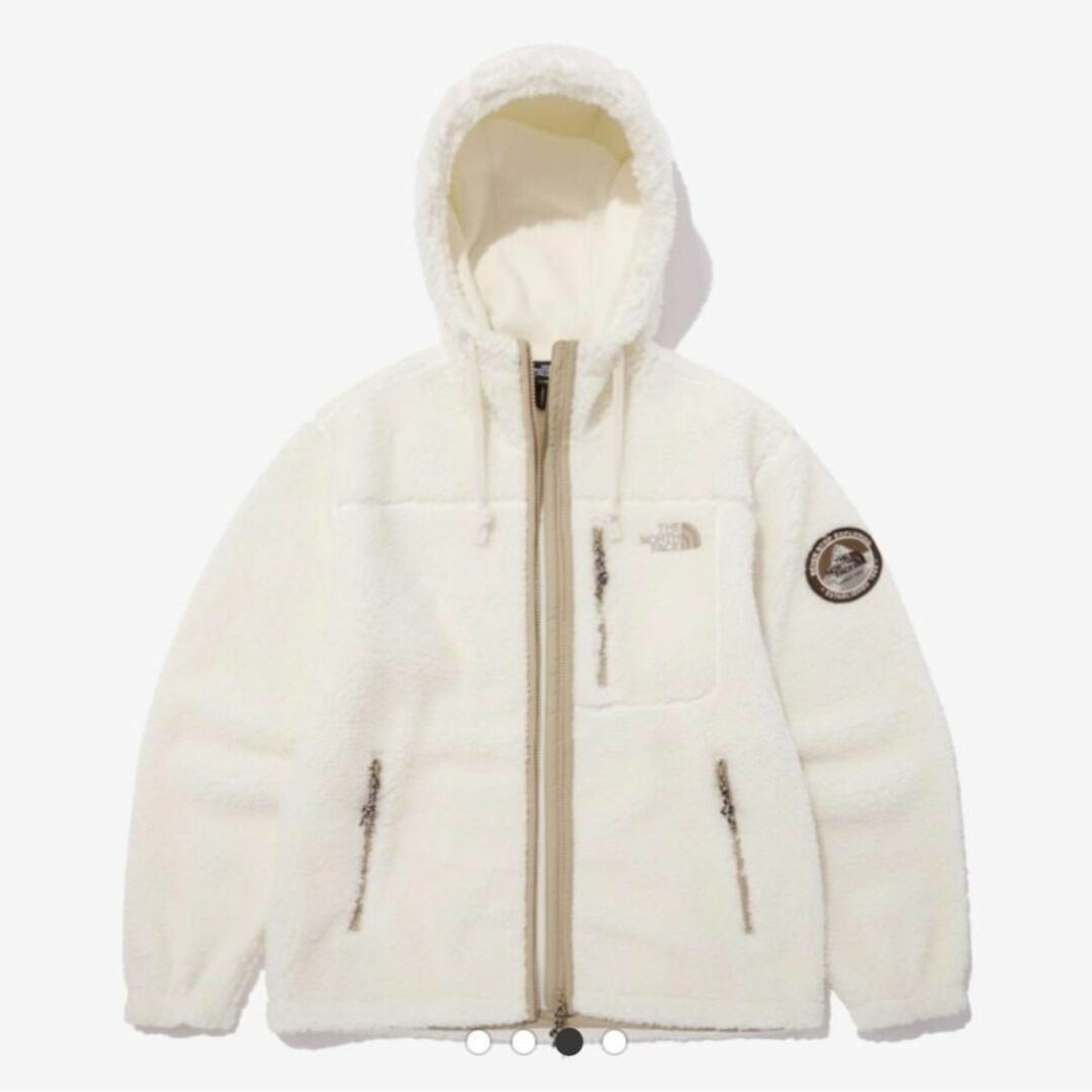 THE NORTH FACE(ザノースフェイス)の日本未発売 ノースフェイス ホワイトレーベル ボア フリース アイボリー レディースのジャケット/アウター(ブルゾン)の商品写真