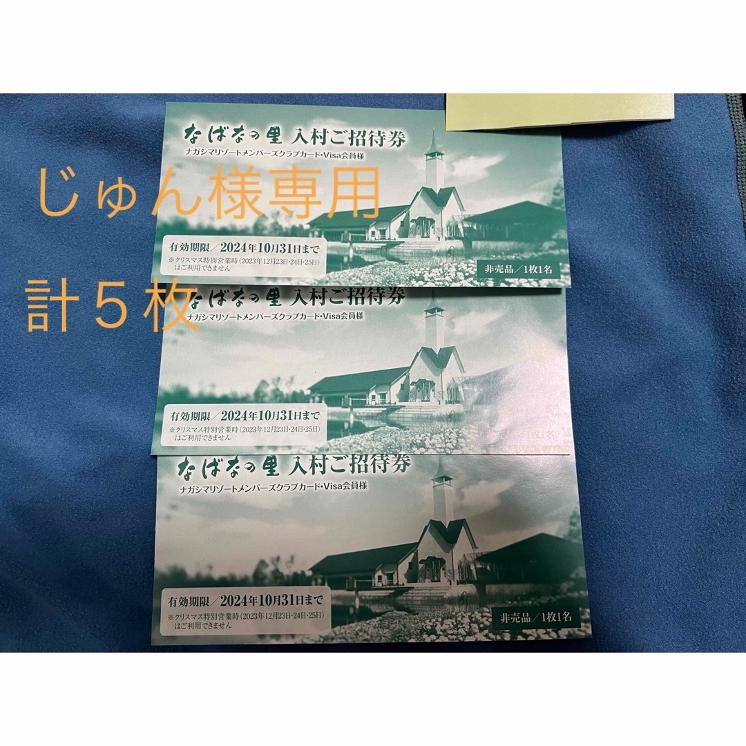 なばなの里 入村券4枚バラ売りも可能です