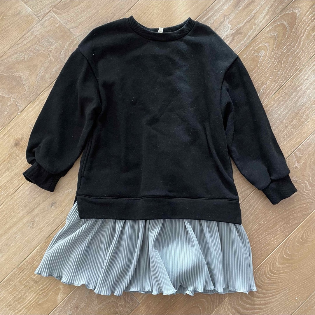 GU(ジーユー)のGU 110 スウェットワンピース トレーナーワンピース キッズ/ベビー/マタニティのキッズ服女の子用(90cm~)(ワンピース)の商品写真