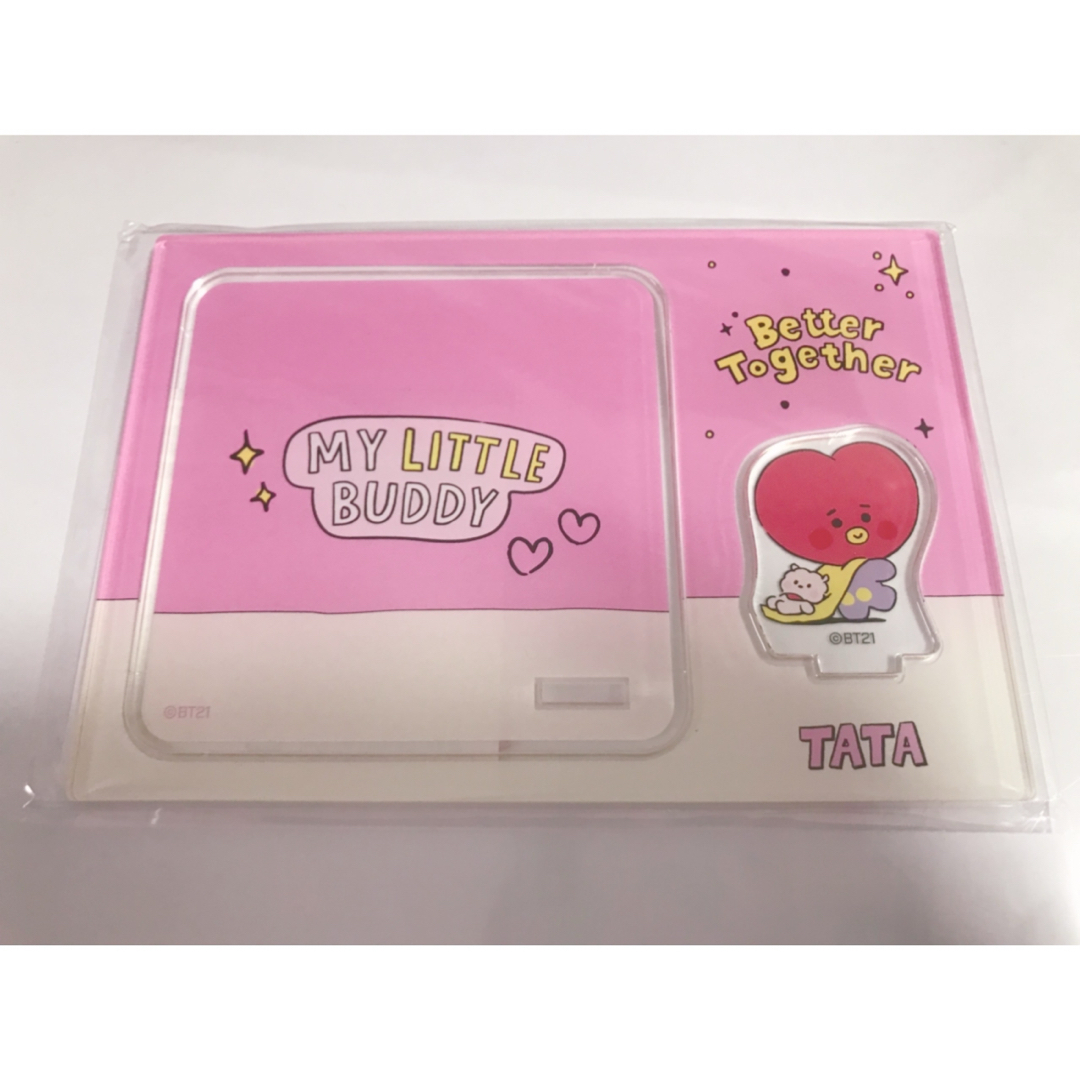 BT21(ビーティーイシビル)の☆新品未開封☆BT21カフェTATA アクリルコースター tata BTS テテ エンタメ/ホビーのおもちゃ/ぬいぐるみ(キャラクターグッズ)の商品写真