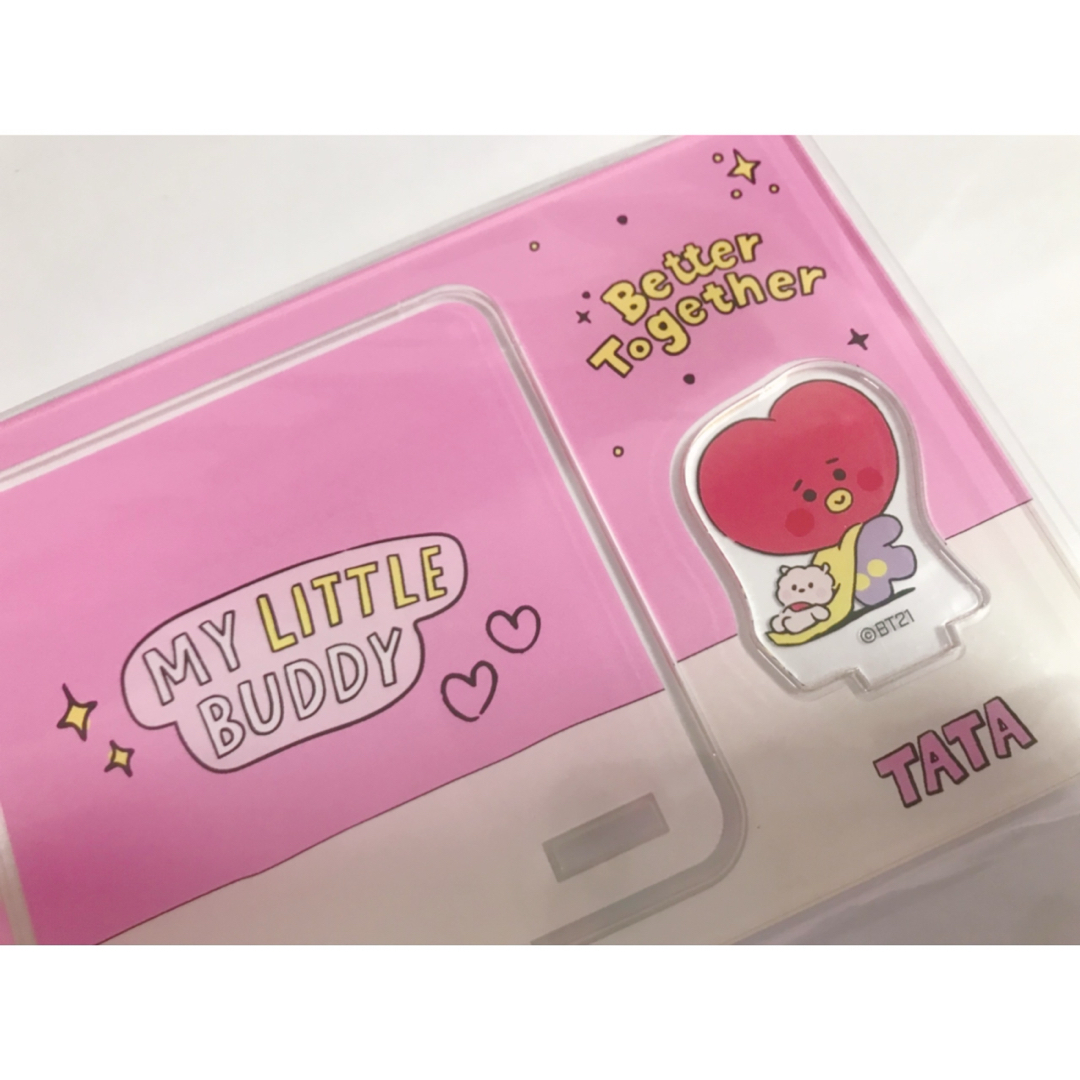 BT21(ビーティーイシビル)の☆新品未開封☆BT21カフェTATA アクリルコースター tata BTS テテ エンタメ/ホビーのおもちゃ/ぬいぐるみ(キャラクターグッズ)の商品写真