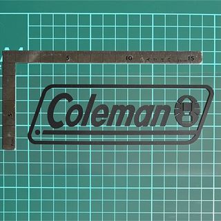 コールマン(Coleman)のアウトドア Coleman コールマン カッティングステッカー　黒1枚(その他)