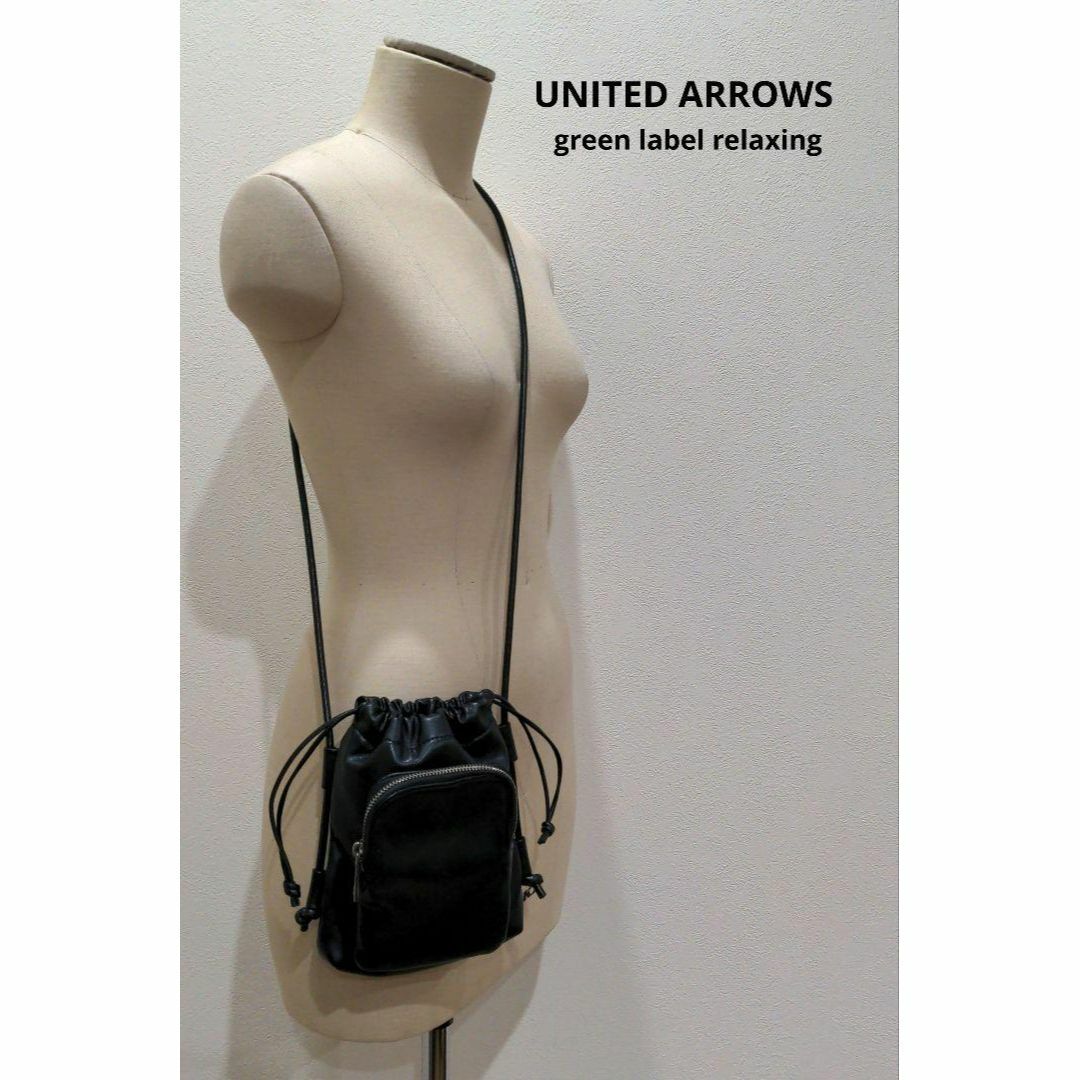 UNITED ARROWS(ユナイテッドアローズ)のUNITED ARROWS ソフト モバイル ウォレット ポシェット ブラック レディースのバッグ(ショルダーバッグ)の商品写真