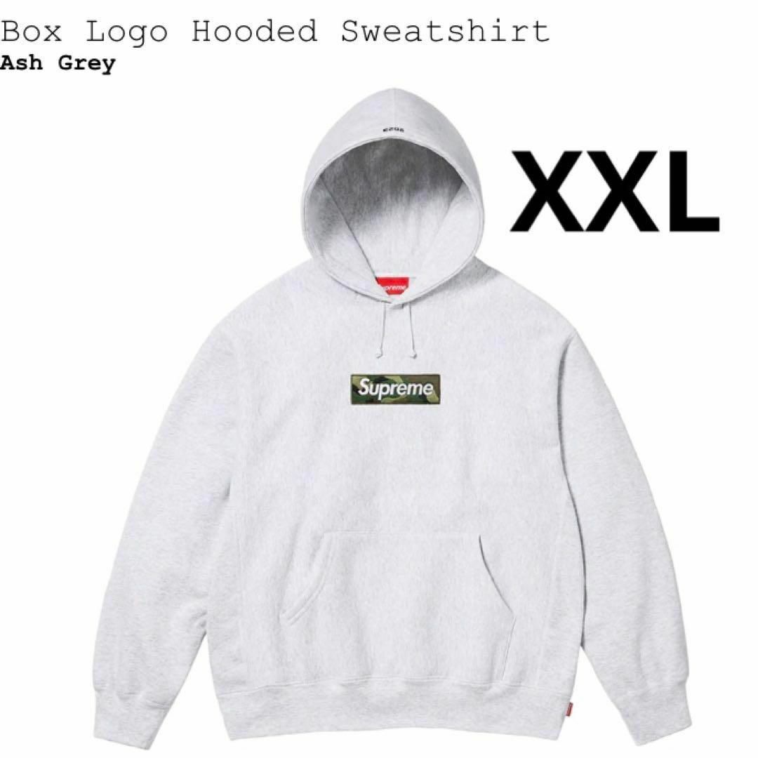 supreme box logo hooded ash grey L即日発送可能です