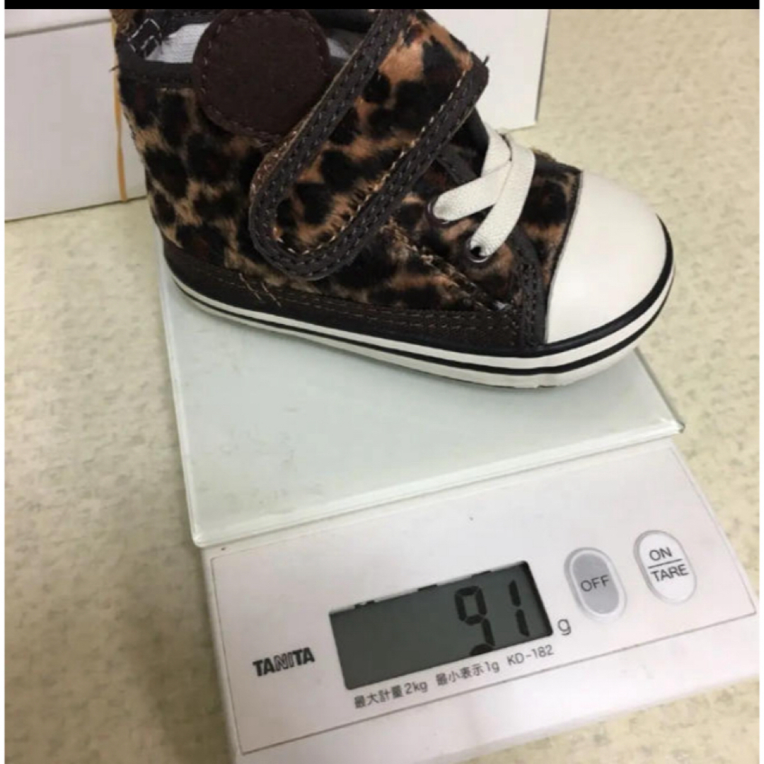 CONVERSE(コンバース)の12cm ) 未使用 コンバース ベビー オールスター ミニ レパード シューズ キッズ/ベビー/マタニティのベビー靴/シューズ(~14cm)(スニーカー)の商品写真