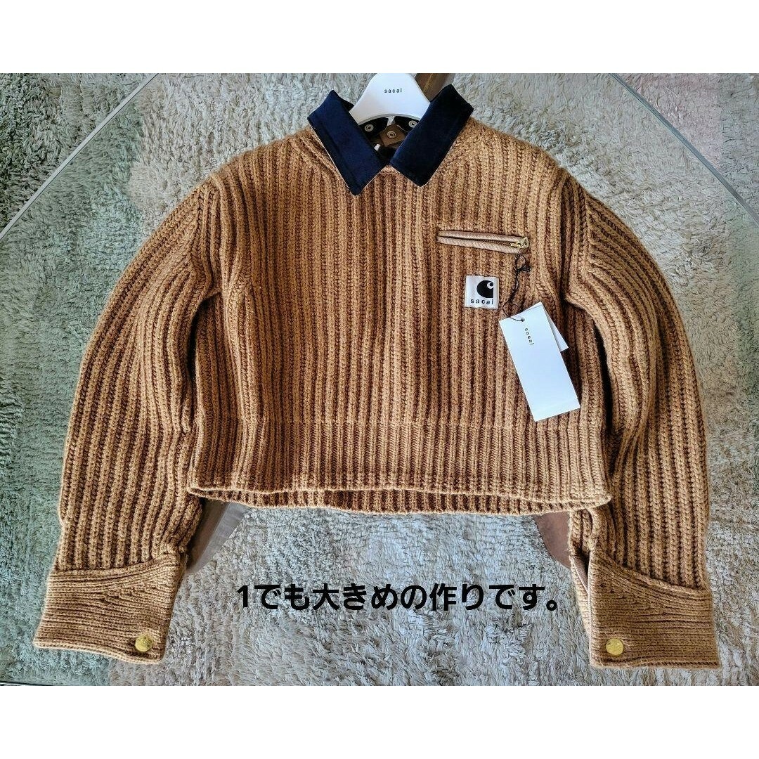 sacai(サカイ)のsacai × Carhartt WIP 2023 ニットプルオーバー レディースのトップス(ニット/セーター)の商品写真