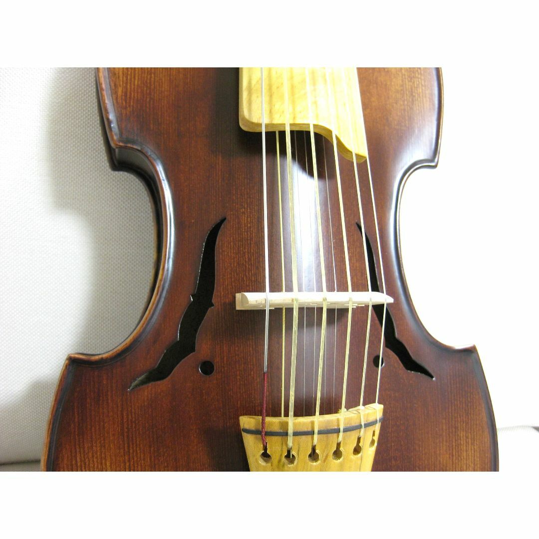【古楽器】 ヴィオラ・ダモーレ 6+6弦 新品弓・ケースセット