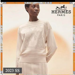 エルメス(Hermes)の美品◇エルメス◇シルクニット 34(ニット/セーター)