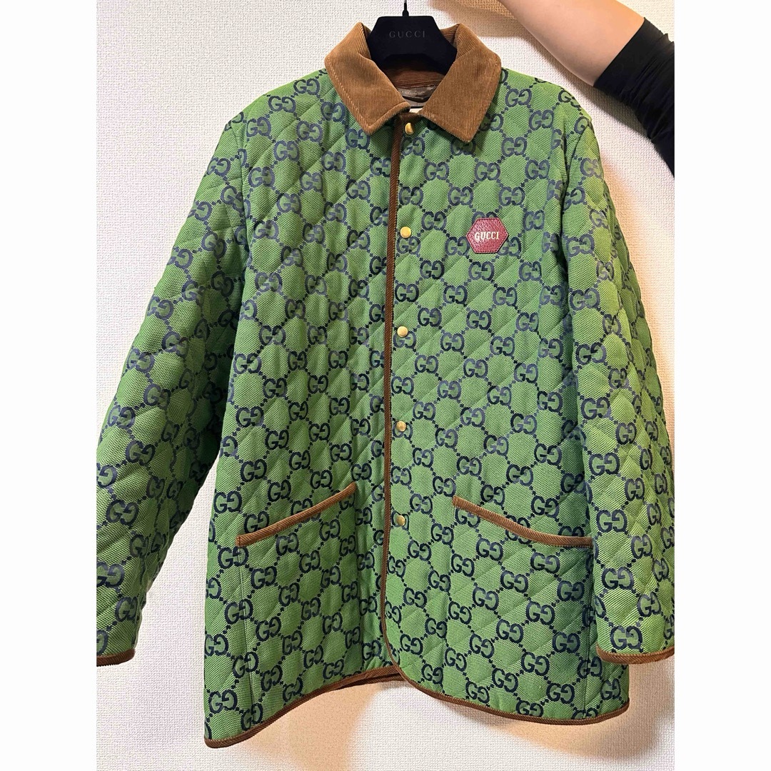 Gucci(グッチ)のGUCCI 100周年 限定 キルティング コート GGキャンバス サイズ50 メンズのジャケット/アウター(その他)の商品写真