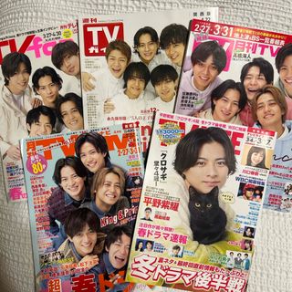 キングアンドプリンス(King & Prince)のKing & Prince テレビ誌　5冊まとめ(アート/エンタメ/ホビー)