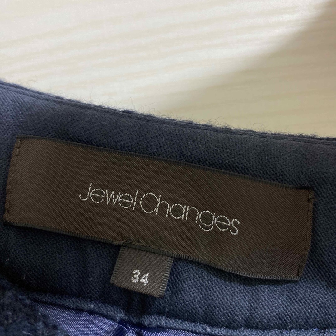 Jewel Changes(ジュエルチェンジズ)のジュエルチェンジズ　タックスカート レディースのスカート(ミニスカート)の商品写真