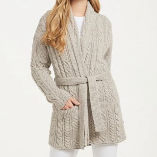 アランウーレンミルズ(aran WOOLLEN MILLS)の※再値下げ【新品】aran WOOLLEN MILLSショールネックカーディガン(カーディガン)