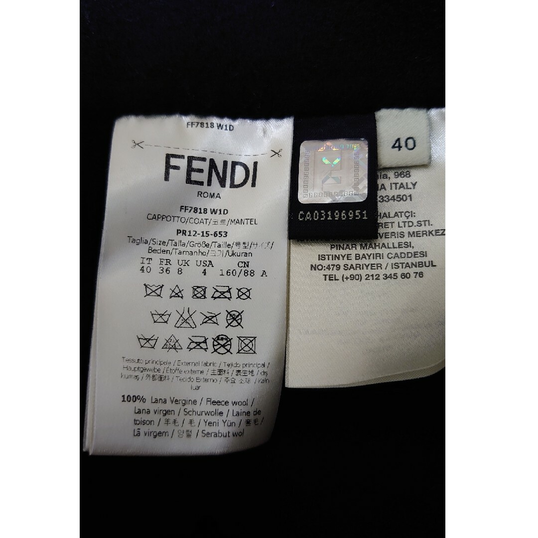 FENDI(フェンディ)のFENDI フォックスファー ポケット ケープコート レディースのジャケット/アウター(ロングコート)の商品写真
