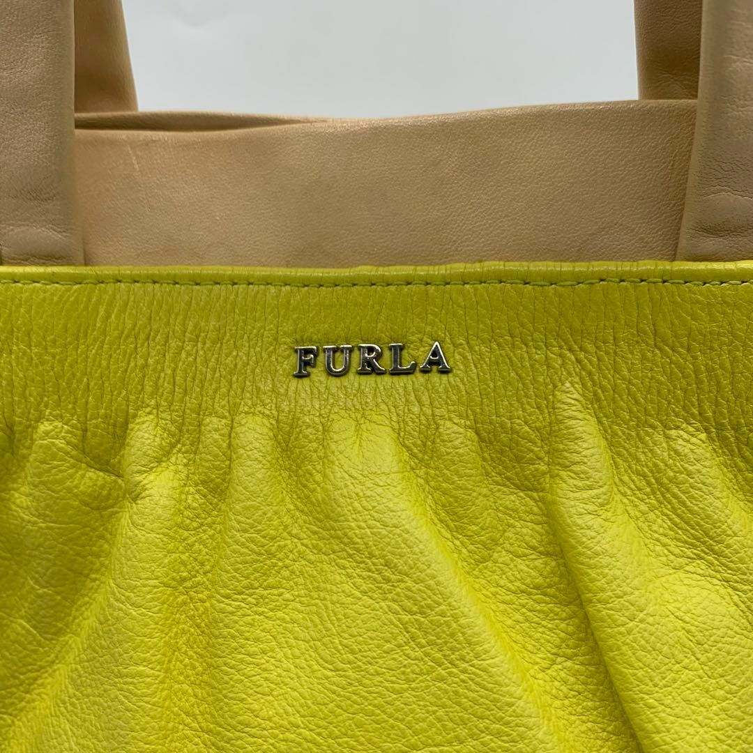 Furla - 希少デザイン フルラ オールレザー ハンドバッグ バイカラー