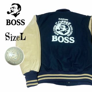 サントリー - 【レア】90s BOSS ボス スタジャン レザー 牛革