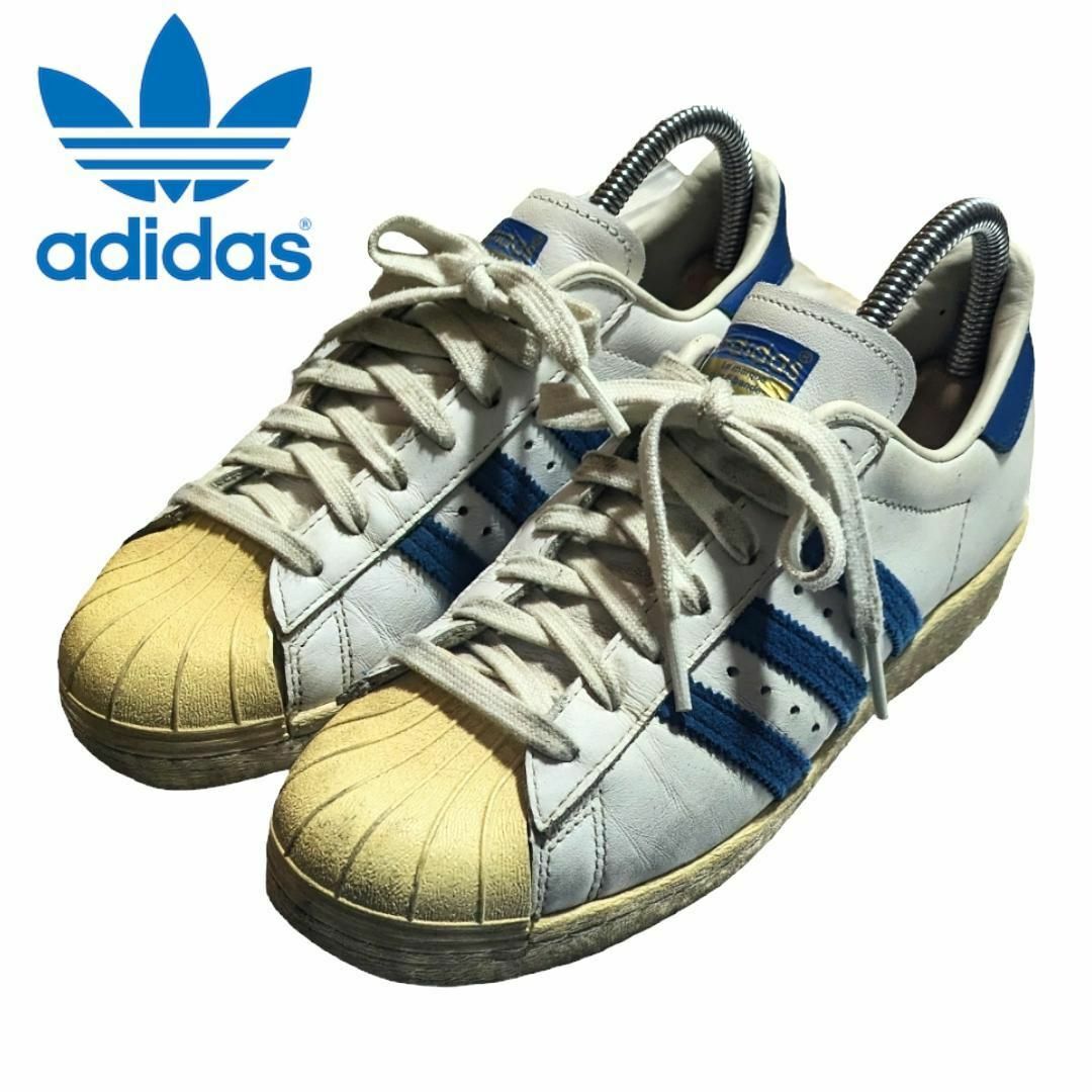 adidas(アディダス)のレア ADIDAS ORIGINALS SS80s スーパースター ブルー レディースの靴/シューズ(スニーカー)の商品写真
