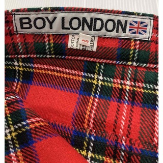 【英国製】BOY LONDON タータンチェック パンツ ボンテージ 32