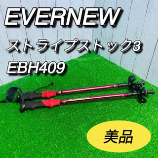 エバニュー(EVERNEW)のEVERNEW エバニュー　ストライプストック3 トレッキングポール　美品(その他)