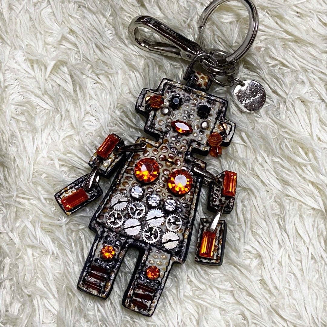 PRADA プラダ ロボット キーホルダー ロゴ金具 - キーホルダー