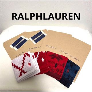 ラルフローレン(Ralph Lauren)のRALPH LAUREN 4枚セット　ギフト袋付き(ハンカチ/ポケットチーフ)