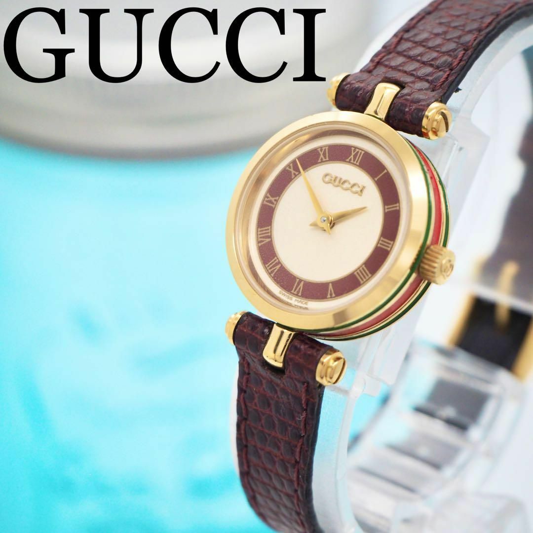 正規品取扱店 457【美品】GUCCI グッチ時計 レディース腕時計 箱付き