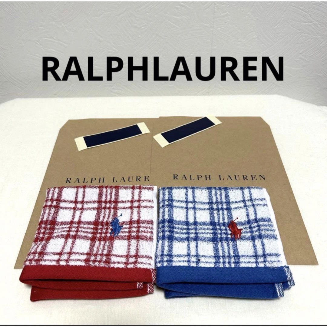 Ralph Lauren(ラルフローレン)のRALPH LAUREN 2枚セット　ギフト袋付き メンズのファッション小物(ハンカチ/ポケットチーフ)の商品写真