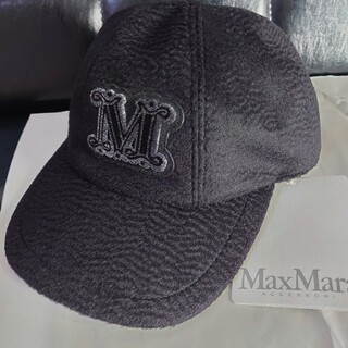 マックスマーラ(Max Mara)の新品　未使用　マックスマーラ　Max Mara　キャメル　キャップ　ブラック(キャップ)