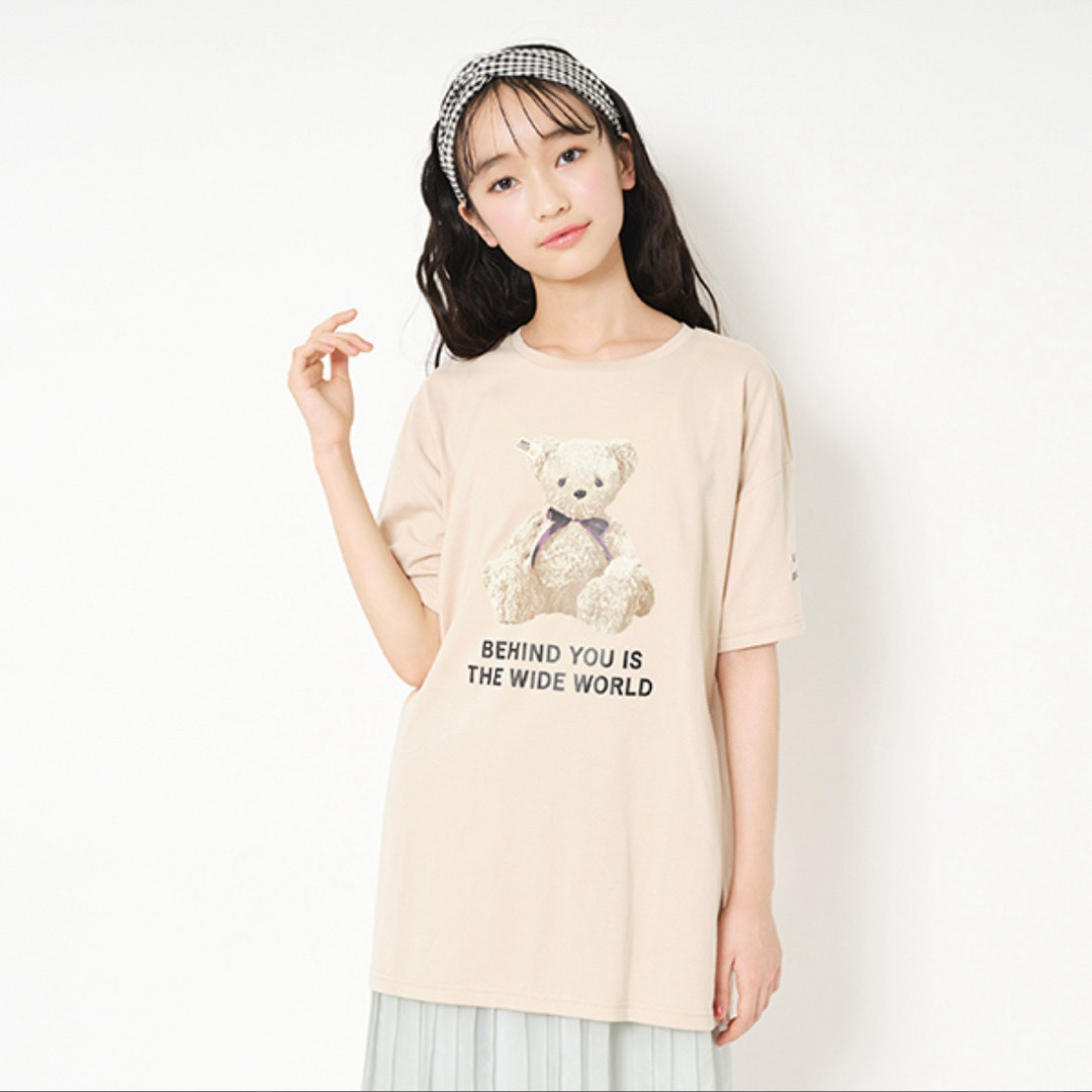 lovetoxic(ラブトキシック)のLovetoxic クマプリントロゴTシャツ キッズ/ベビー/マタニティのキッズ服女の子用(90cm~)(Tシャツ/カットソー)の商品写真