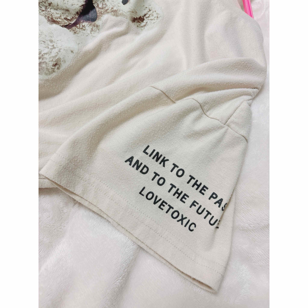 lovetoxic(ラブトキシック)のLovetoxic クマプリントロゴTシャツ キッズ/ベビー/マタニティのキッズ服女の子用(90cm~)(Tシャツ/カットソー)の商品写真