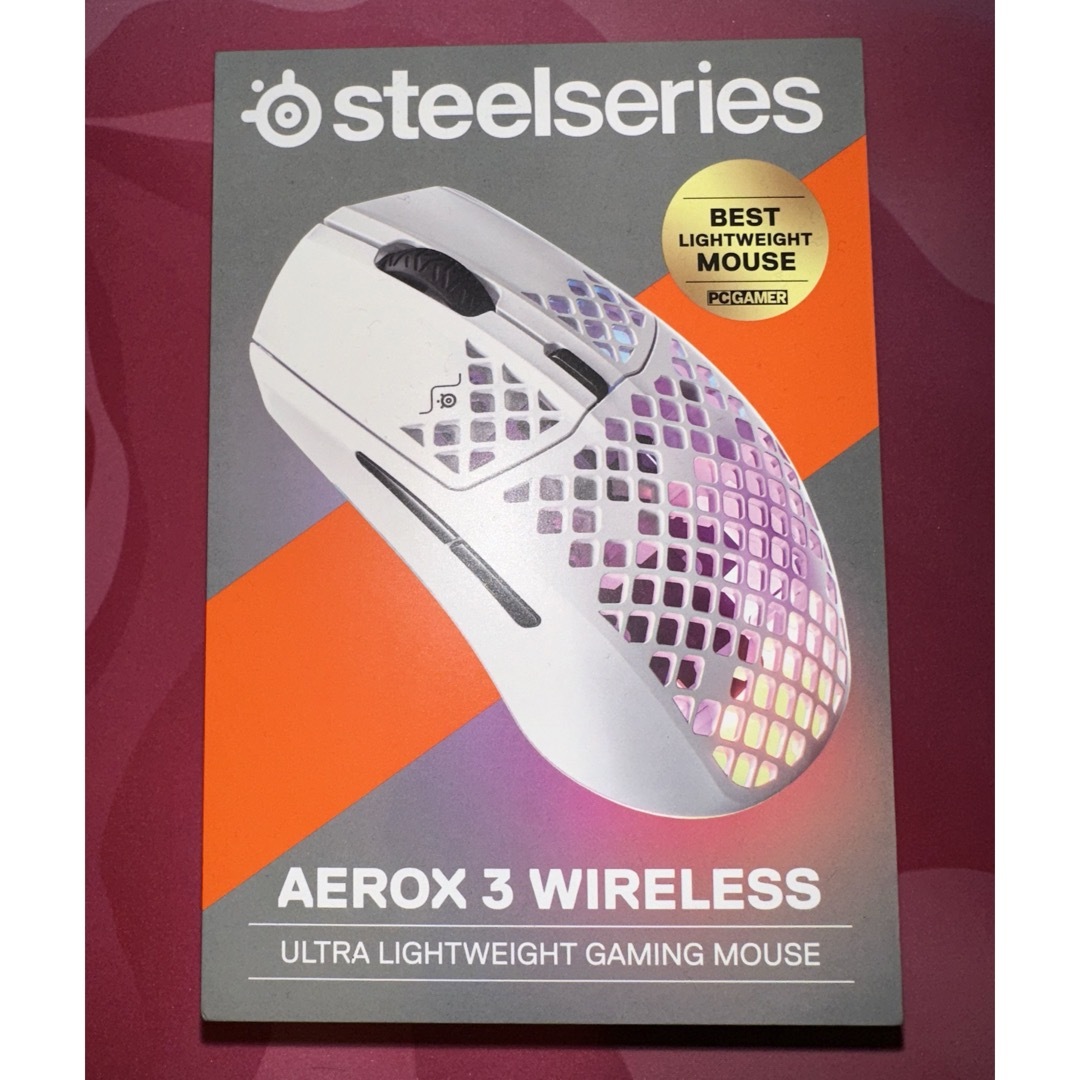 steelseries  AEROX3 WIRELESS 2022 SNOW軽量