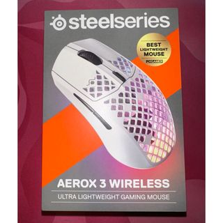 スティールシリーズ(SteelSeries)のsteelseries  AEROX3 WIRELESS 2022 SNOW (PC周辺機器)