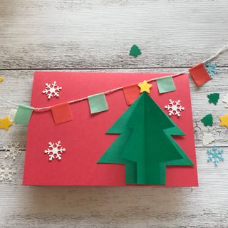 クリスマスカード手作りキット★クラフトパンチ★アルバム素材・飾り(カード/レター/ラッピング)
