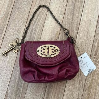 アナスイ(ANNA SUI)の新品●ANNA SUI  鍵モチーフ レザー ミニバッグ  ポーチ ポシェット(ハンドバッグ)