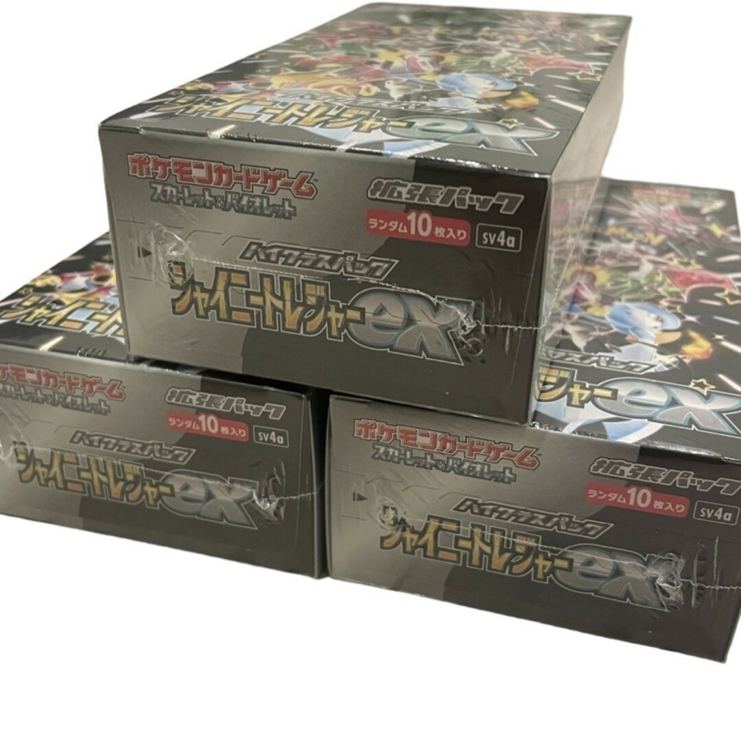 ポケモン(ポケモン)のポケカシャイニングトレジャーex3Box エンタメ/ホビーのトレーディングカード(Box/デッキ/パック)の商品写真