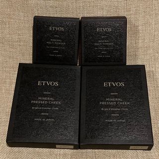 ★ 新品未使用品 ★ ETVOS プレストチーク2点 & マルチパウダーⅡ 2点