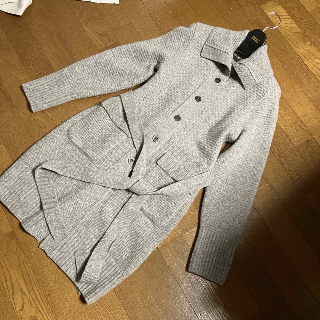 ロングカーディガン　 WOOL100%   Mサイズ レディースのトップス(カーディガン)の商品写真