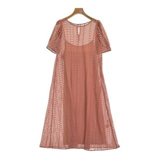 ジルバイジルスチュアート(JILL by JILLSTUART)のJILL by JILL STUART ワンピース F ピンク(レース) 【古着】【中古】(ひざ丈ワンピース)