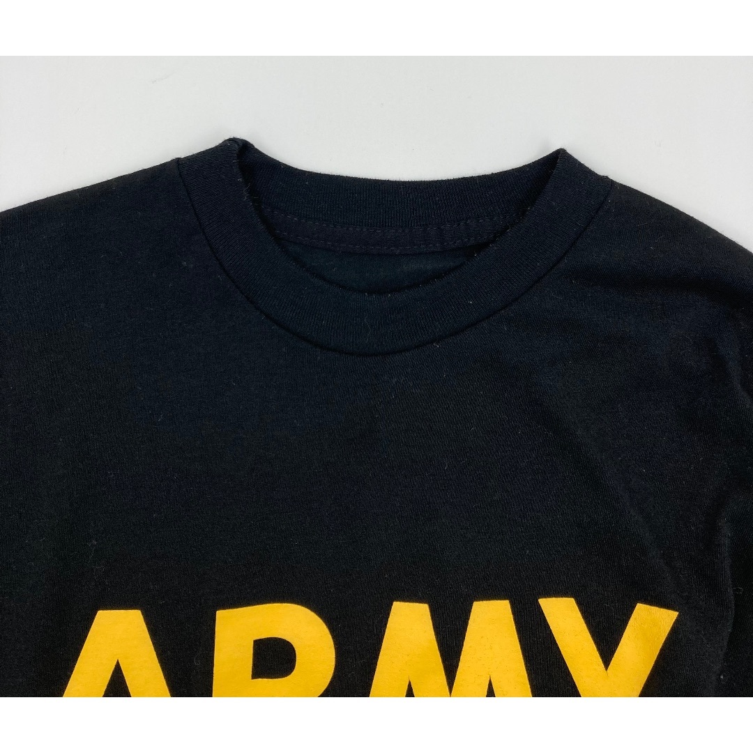 米軍 U.S.ARMY ブラック トレーニング ロングスリーブ Tシャツ S メンズのトップス(Tシャツ/カットソー(七分/長袖))の商品写真