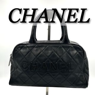 CHANEL シャネル スポーツライン  ボストンバッグ    ナイロンキャンバス ブラック カーキグリーン  ショルダーバッグ トラベルバッグ ココマーク 10番台 丸型 筒形 ラウンド型 【本物保証】