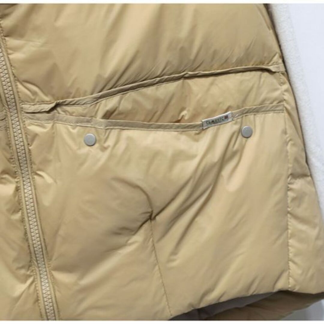 ダウンベスト レディース ベスト 中綿ベスト ダウン ロングベスト ホワイト レディースのジャケット/アウター(ダウンベスト)の商品写真