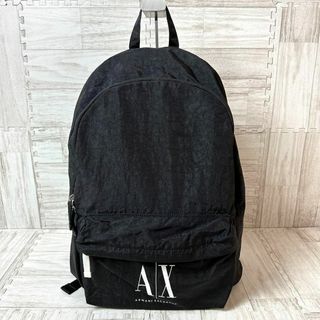 アルマーニエクスチェンジ(ARMANI EXCHANGE)のアルマーニエクスチェンジ A|X ■ リュック 黒 A4可 ロゴ 大容量(バッグパック/リュック)