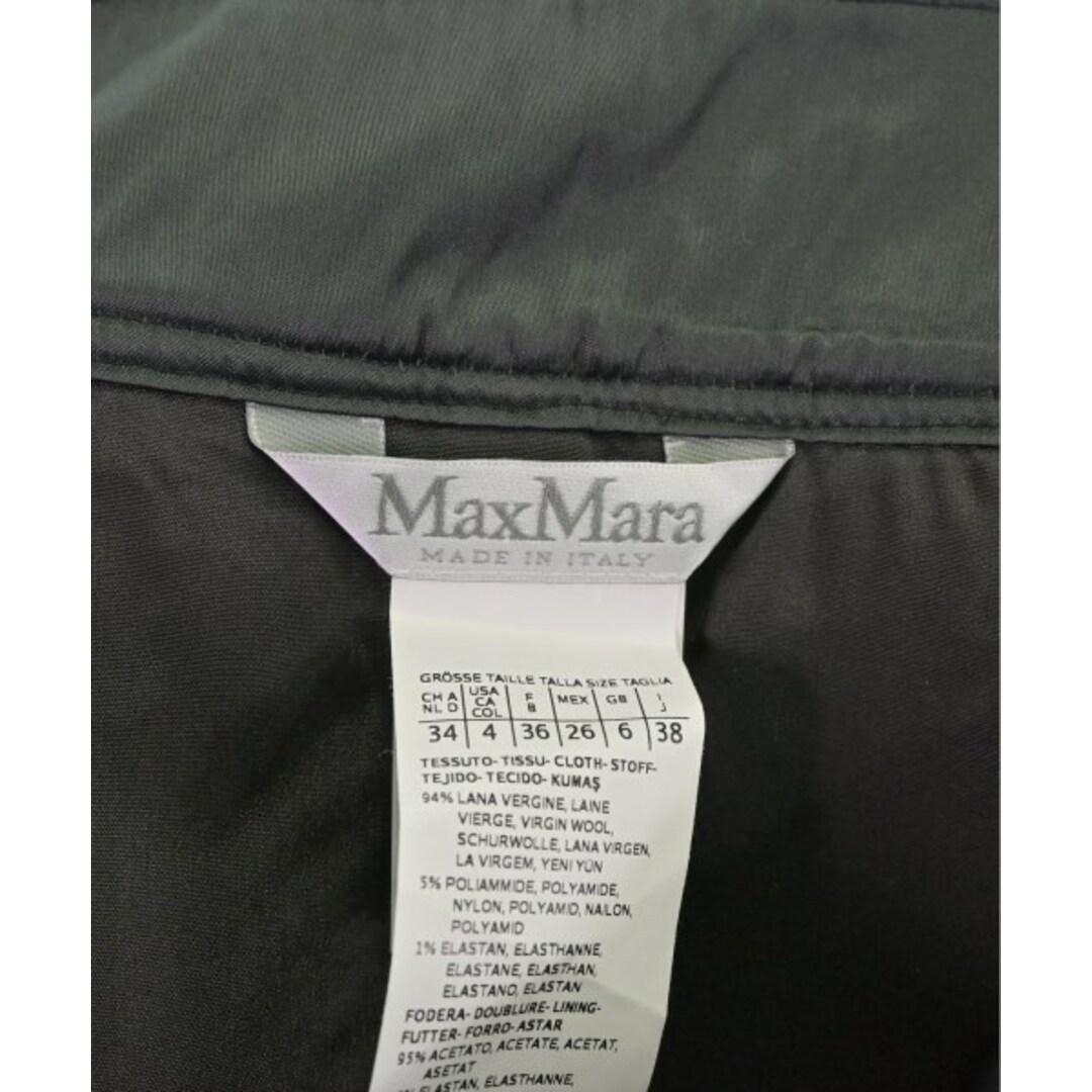 Max Mara(マックスマーラ)のMax Mara マックスマーラ ひざ丈スカート 38(S位) 茶x黒(総柄) 【古着】【中古】 レディースのスカート(ひざ丈スカート)の商品写真